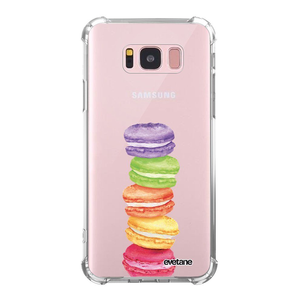 Evetane - Coque Samsung Galaxy S8 anti-choc souple avec angles renforcés transparente Macarons Evetane - Coque, étui smartphone