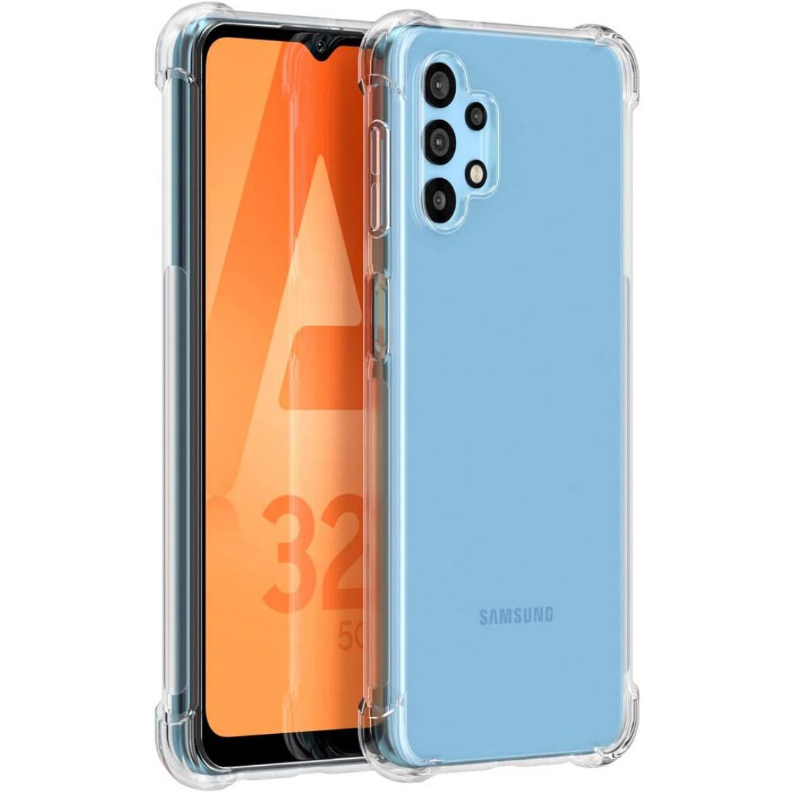 Xeptio - Coque Samsung Galaxy A32 5G Souple Transparente flexible Bumper Gel TPU Invisible Antichoc avec bords renforcés - Accessoires Pochette Case - Coque, étui smartphone