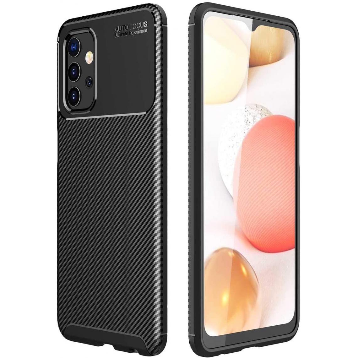 Xeptio - Coque brossée noire Samsung Galaxy A32 5G Carbon Fiber Antichoc protection - Accessoires Pochette Case - Coque, étui smartphone