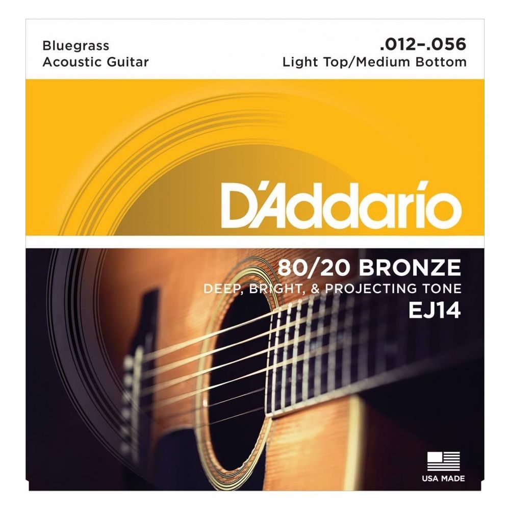 D'Addario - D'addario Bluegrass EJ14 12-56 - Jeu de Cordes guitare acoustique - Accessoires instruments à cordes