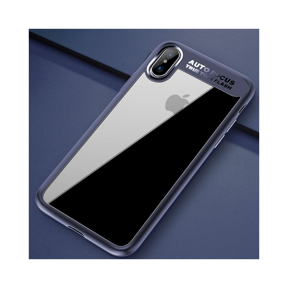 Wewoo - Coque bleu pour iPhone X Ultra-mince TPU + PC Dropproof Housse de protection - Coque, étui smartphone