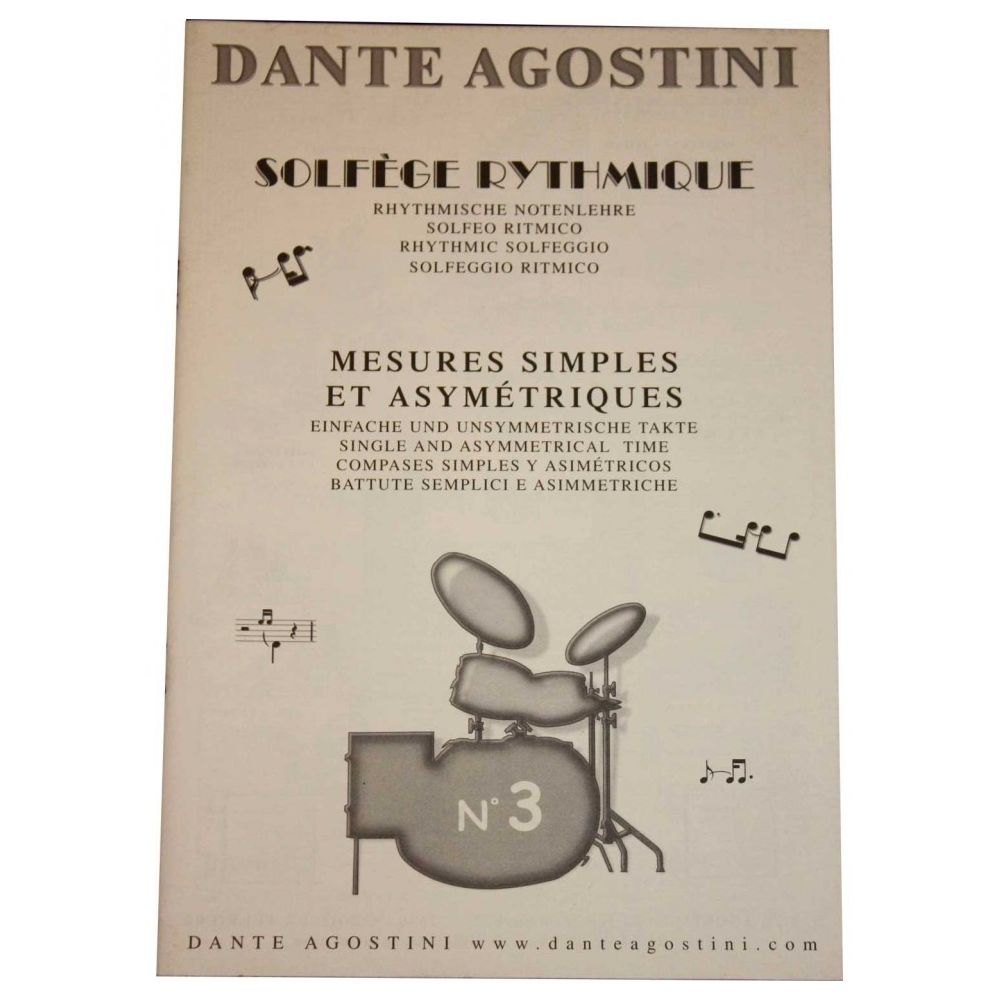 Agostini - Agostini Solfège rythmiques Vol 3 - Méthodes pédagogiques