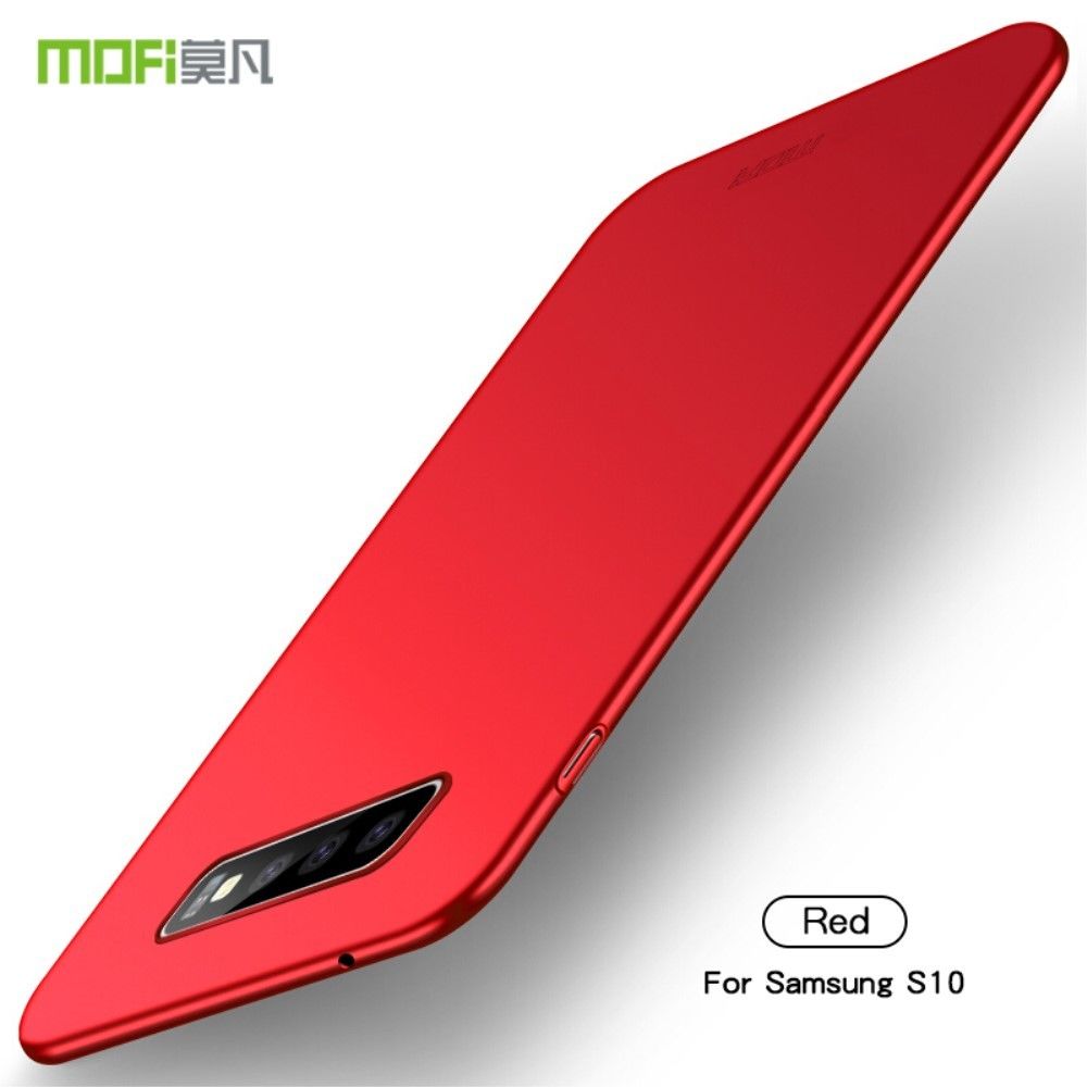 marque generique - Coque en TPU bouclier ultra-mince givré rouge pour votre Samsung Galaxy S10 - Autres accessoires smartphone