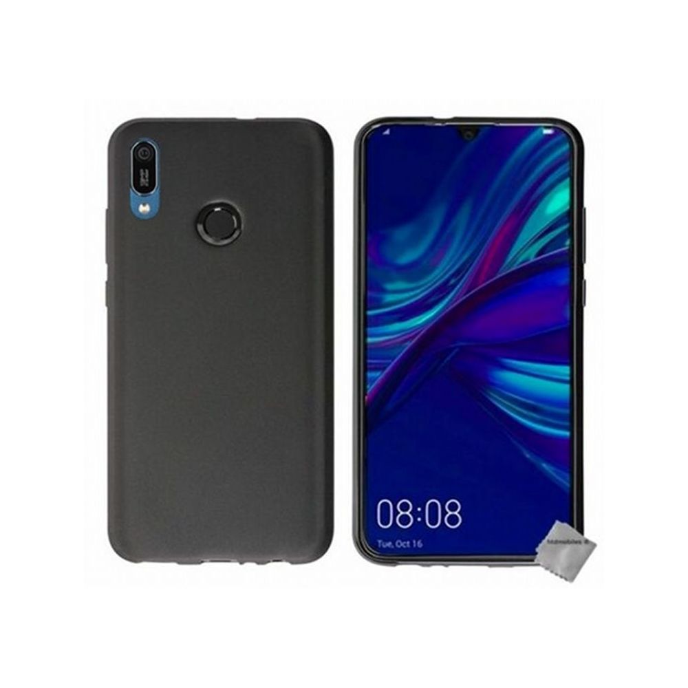 Htdmobiles - Housse etui coque pochette silicone gel fine pour Huawei Y6 (2019) + film ecran - NOIR - Autres accessoires smartphone