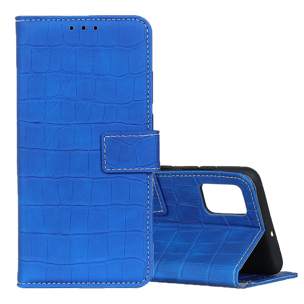 Wewoo - Housse Coque Pour Galaxy S11E Magnetic Crocodile Texture en cuir à rabat horizontal avec support et fentes cartes et portefeuille bleu - Coque, étui smartphone