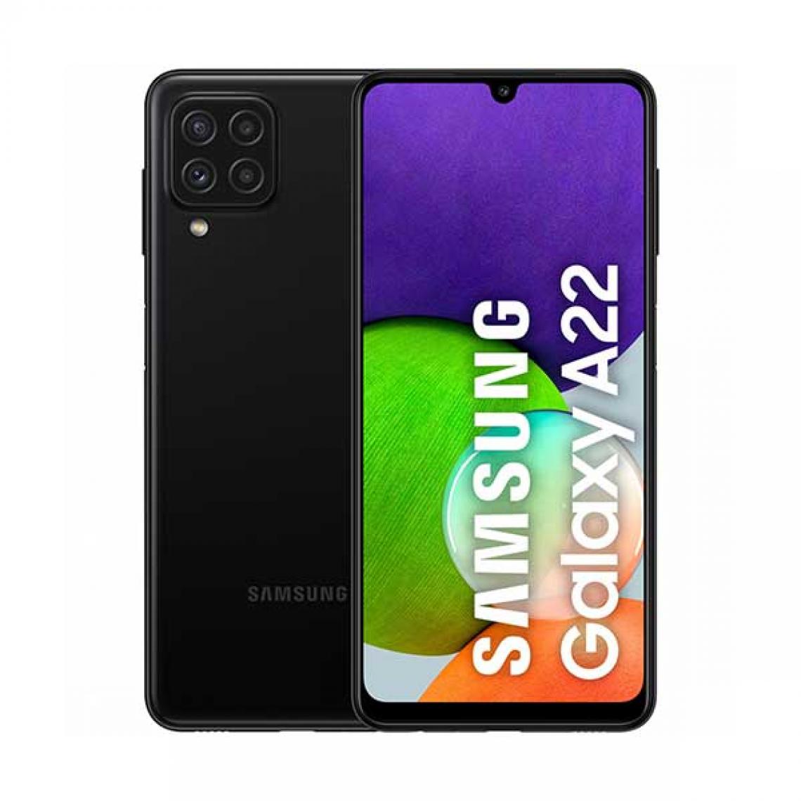 Samsung - Samsung Galaxy A22 4G 4Go/128Go Noir (Black) Double SIM SM-A225F - Smartphone Android