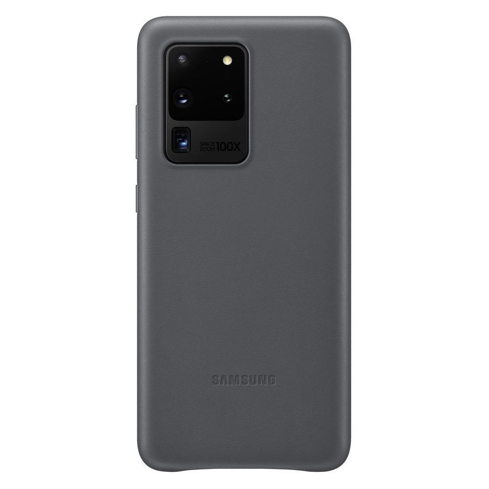 Samsung - Coque en cuir pour Galaxy S20 ULTRA 5G Gris - Coque, étui smartphone