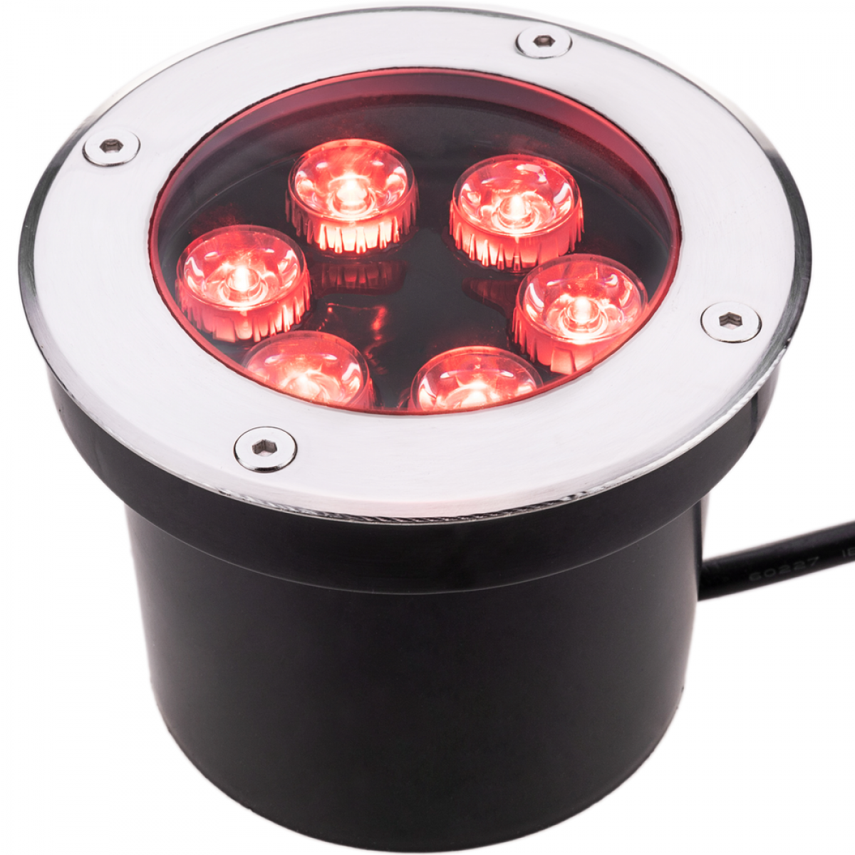 Bematik - Spot LED 6W 120mm avec lumière rouge - Effets à LED