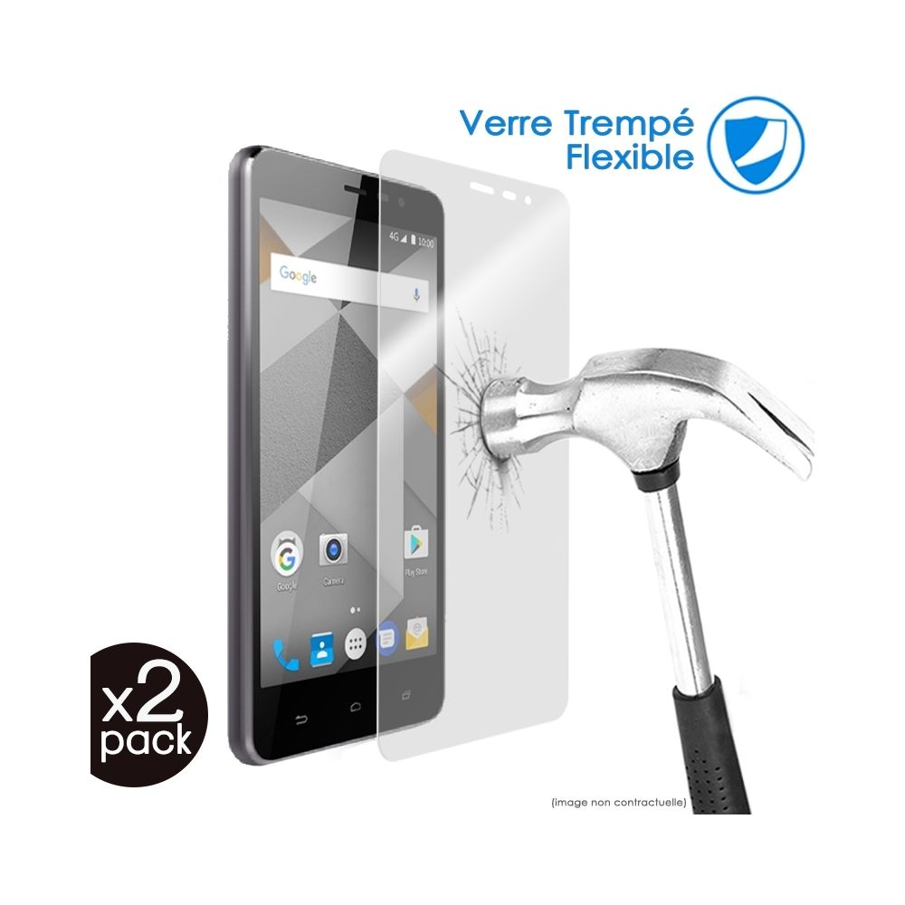 Karylax - Verre Fléxible Dureté 9H pour Smartphone Altice SX41 (Pack x2) - Protection écran smartphone