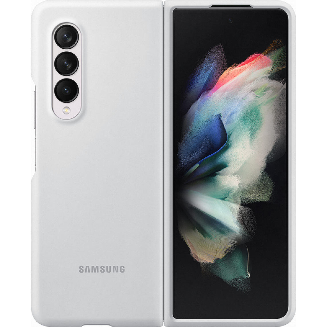 Samsung - Coque silicone G Z FOLD3 - Blanc - Coque, étui smartphone