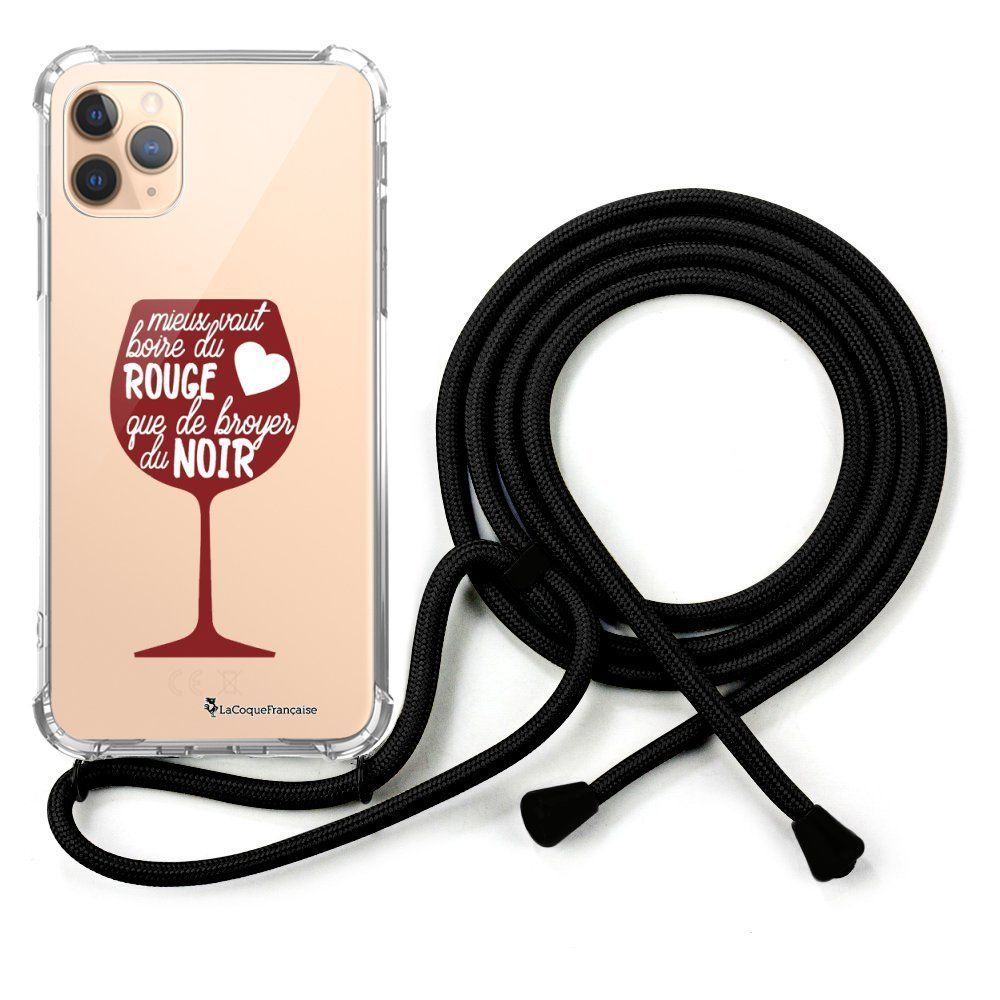 La Coque Francaise - Coque cordon iPhone 11 Pro cordon noir Dessin Mieux Vaut Boire La Coque Francaise - Coque, étui smartphone