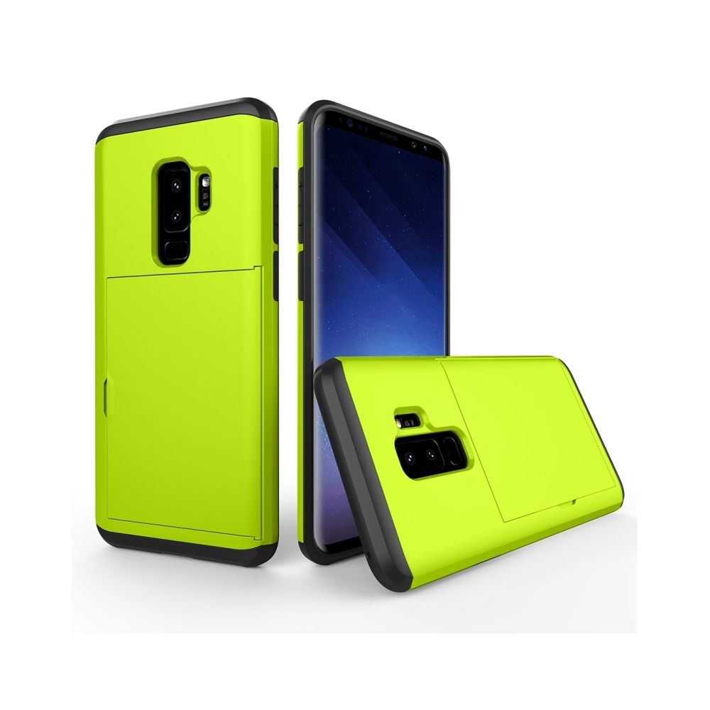 Wewoo - Coque renforcée vert pour Samsung Galaxy S9 + TPU + PC Dropproof étui de protection arrière avec fente carte - Coque, étui smartphone