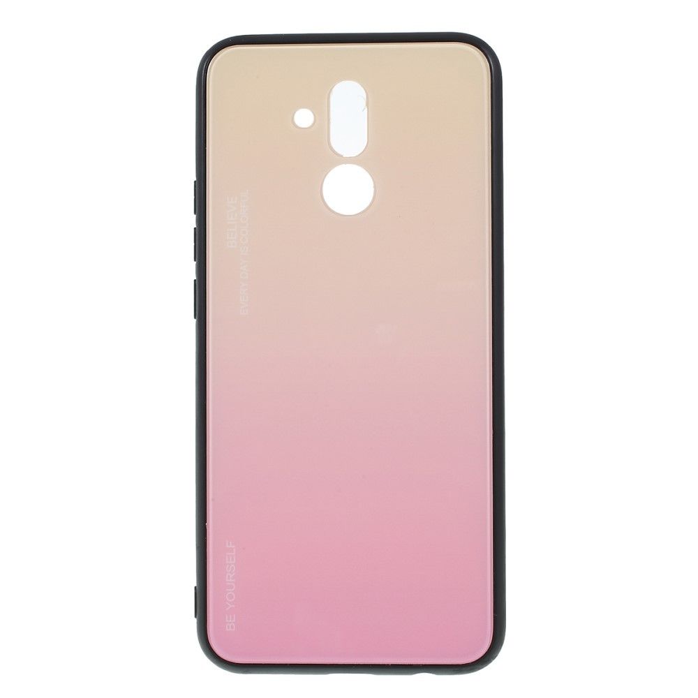 marque generique - Coque en TPU verre hybride dégradé or/rose pour votre Huawei Mate 20 Lite - Coque, étui smartphone