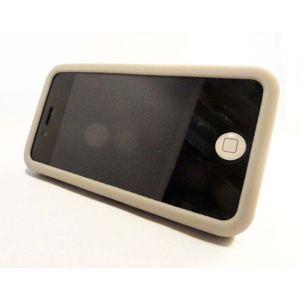 Caseink - Coque Blocs Blocks Design Grise iPhone 4s / 4 - Coque, étui smartphone