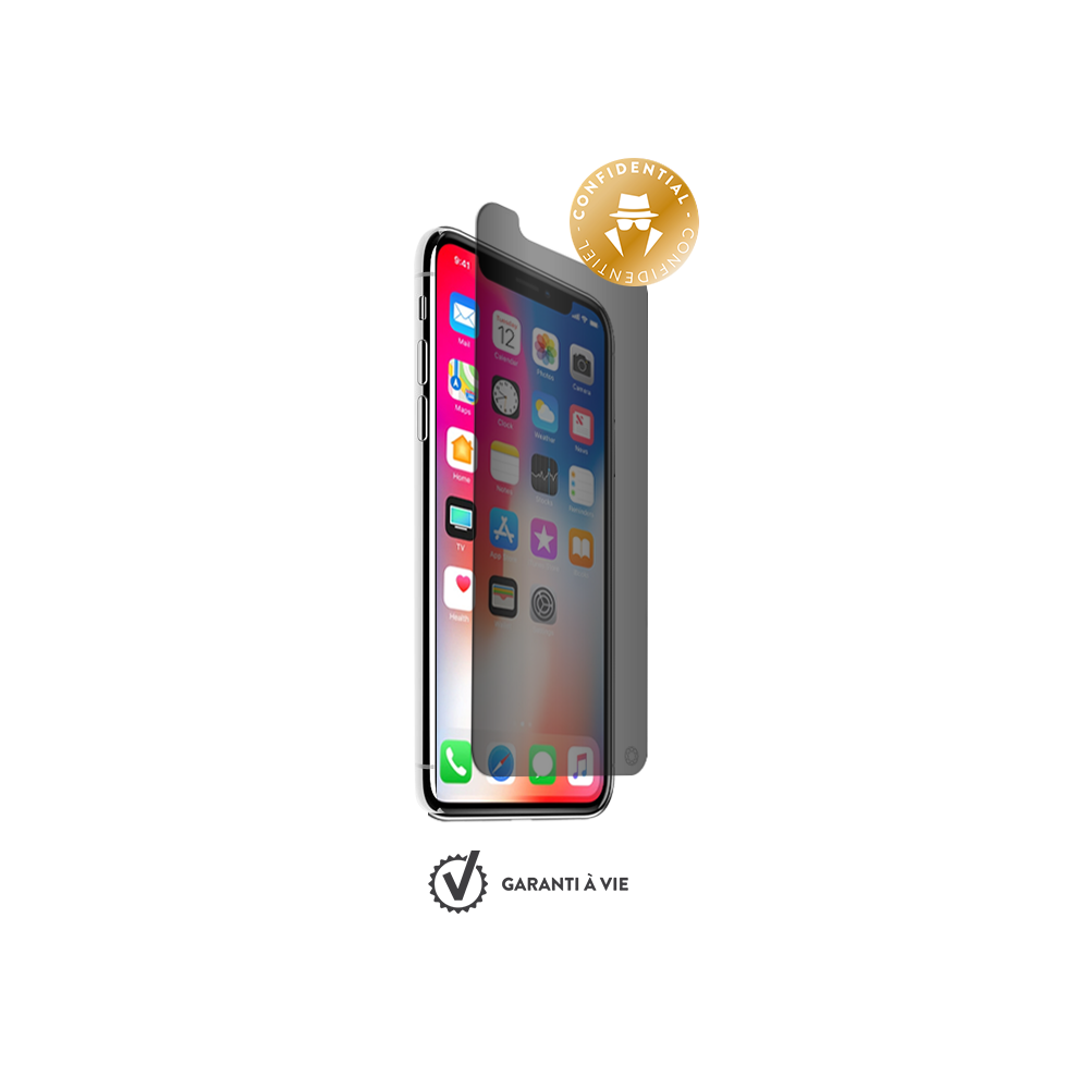 Force Glass - Verre trempe iPhone X - Prive - Coque, étui smartphone