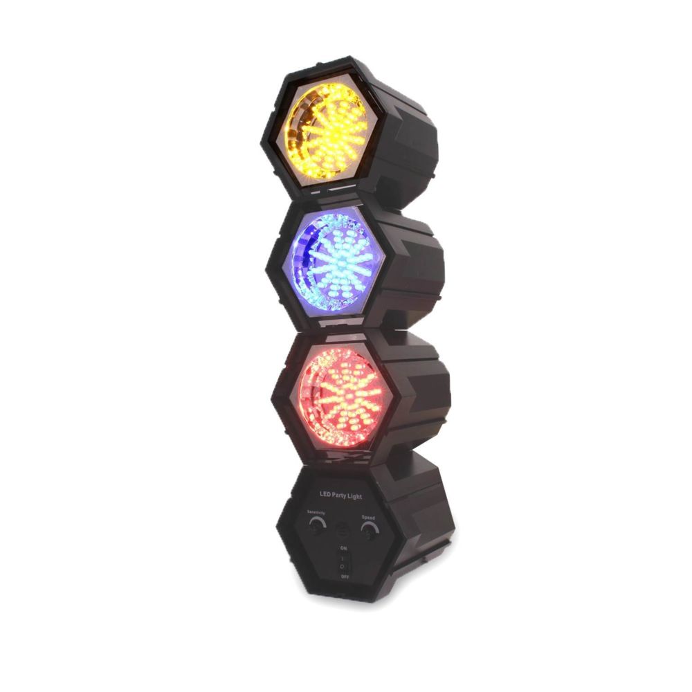Soundlab - Jeu de lumière module LED chenillard 3 couleurs - Effets à LED