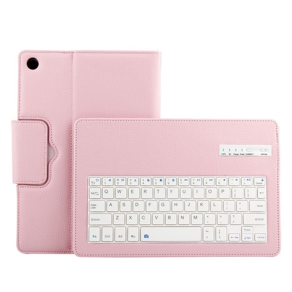 marque generique - Etui en PU détachable litchi clavier bluetooth rose pour votre Huawei MediaPad M5 10/M5 10 (Pro) - Autres accessoires smartphone