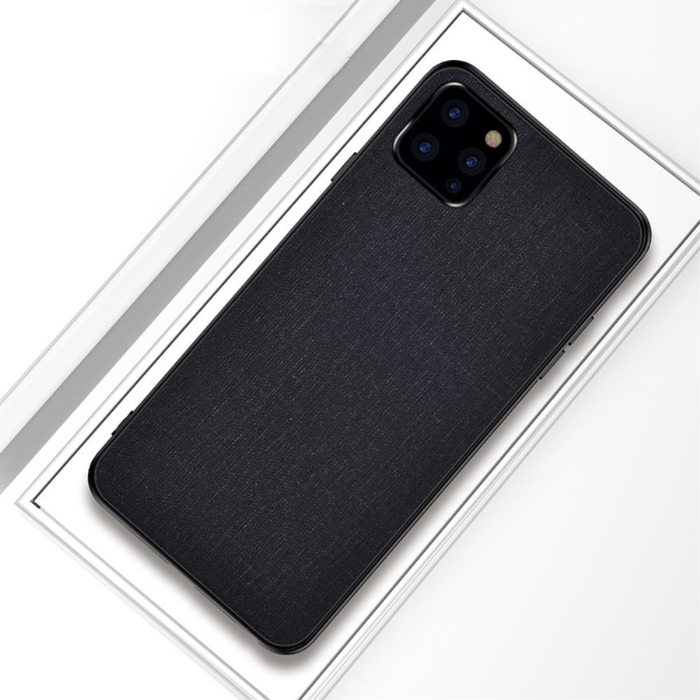 marque generique - Coque en TPU tissu hybride noir pour votre Apple iPhone 11 Pro Max 6.5 pouces - Coque, étui smartphone