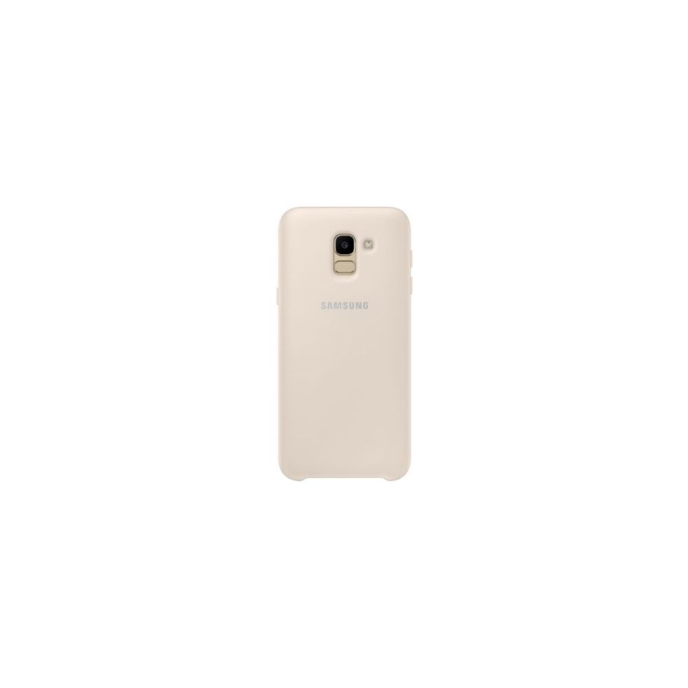 Samsung - Coque double protection pour Samsung Galaxy J6 2018 - EF-PJ600CFEGWW - Or - Coque, étui smartphone