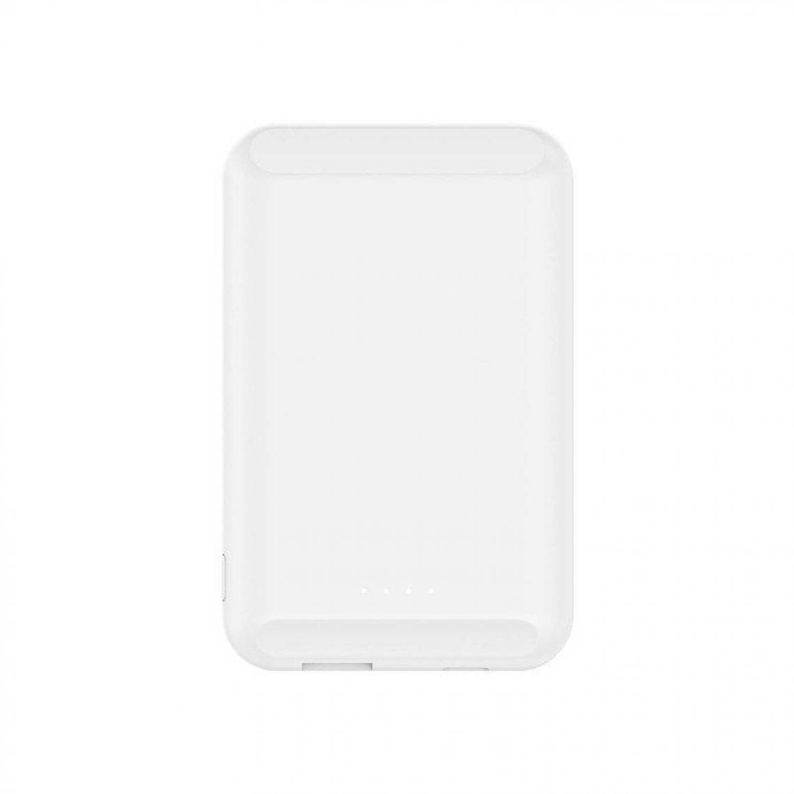 Chrono - Chargeur de Atterie Magnétique Sans Fil Mag-Safe Compatible avec le Chargeur(Blanc) - Chargeur secteur téléphone