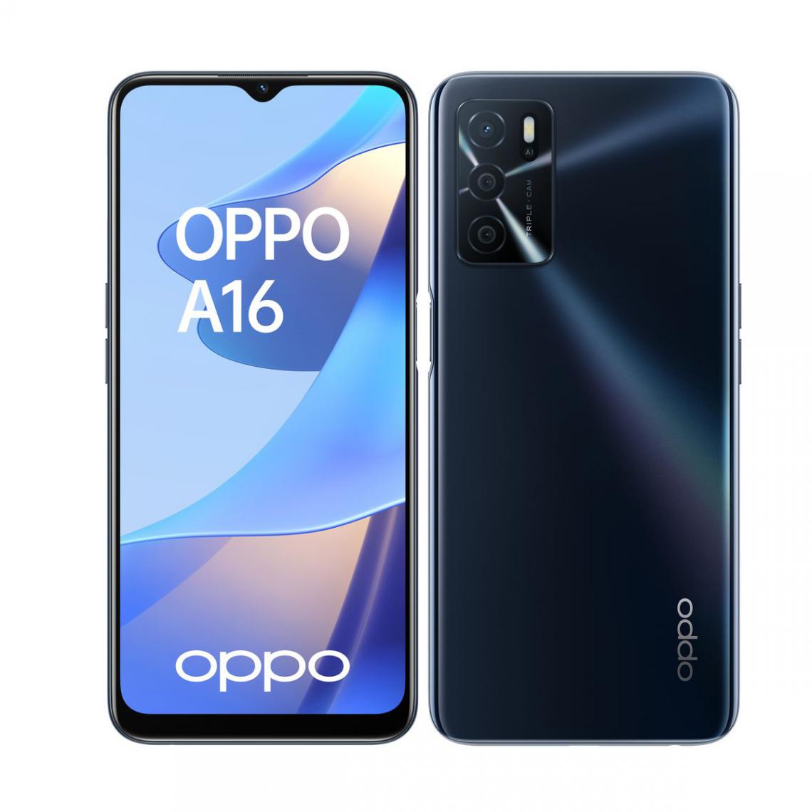 Oppo - A16 - 64 Go - Noir crystal - Smartphone Android