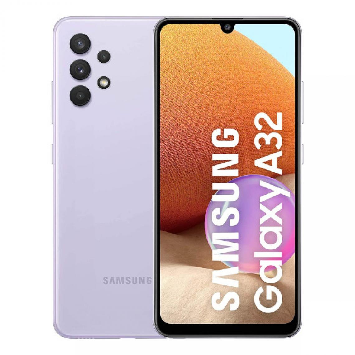 Samsung - Samsung Galaxy A32 4G 4Go/128Go Dual SIM Violet ( Awesome Violet ) SM-A325F - Smartphone Android