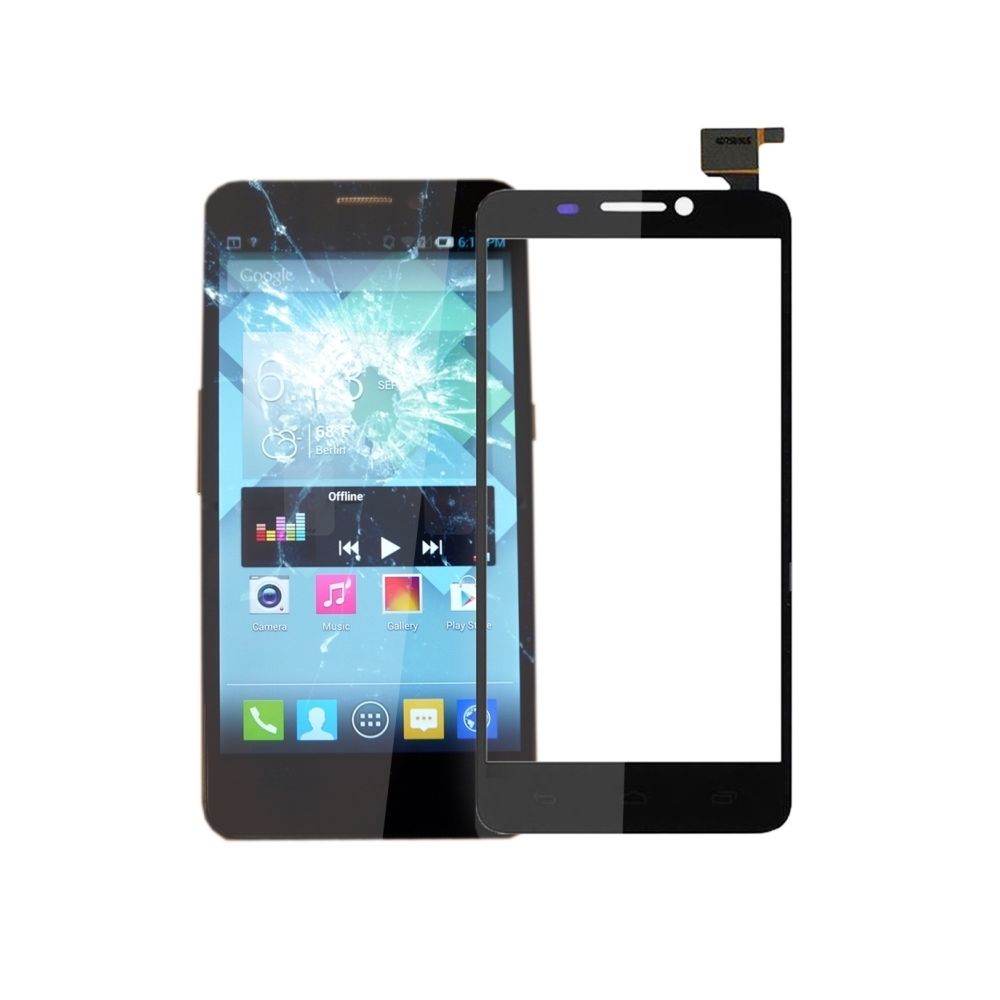 Wewoo - Pour Alcatel One Touch Idol noir S / 6034 / OT6034 pièce détachée remplacement d'écran tactile - Autres accessoires smartphone