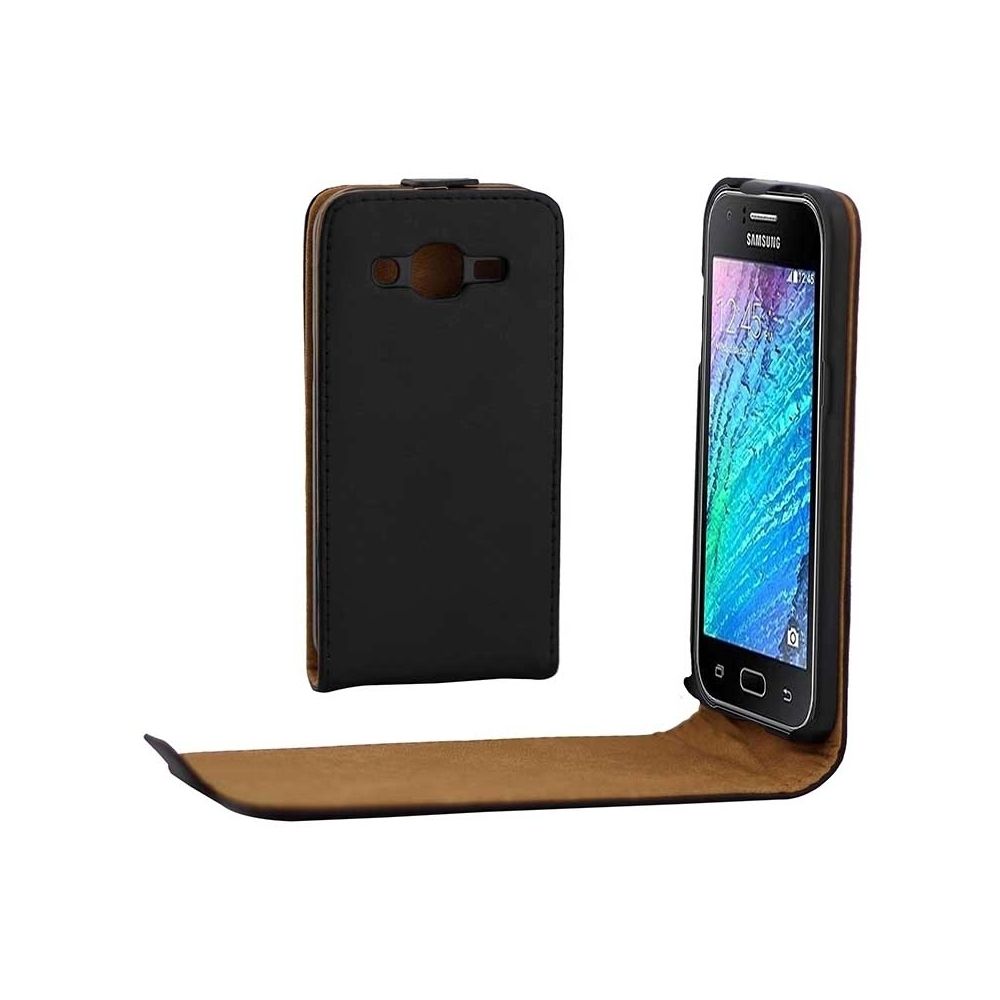 Wewoo - Housse Étui noir et kaki pour Samsung Galaxy J2 / J200 Doublure kaki Vertical Flip magnétique boucle PU en cuir - Coque, étui smartphone