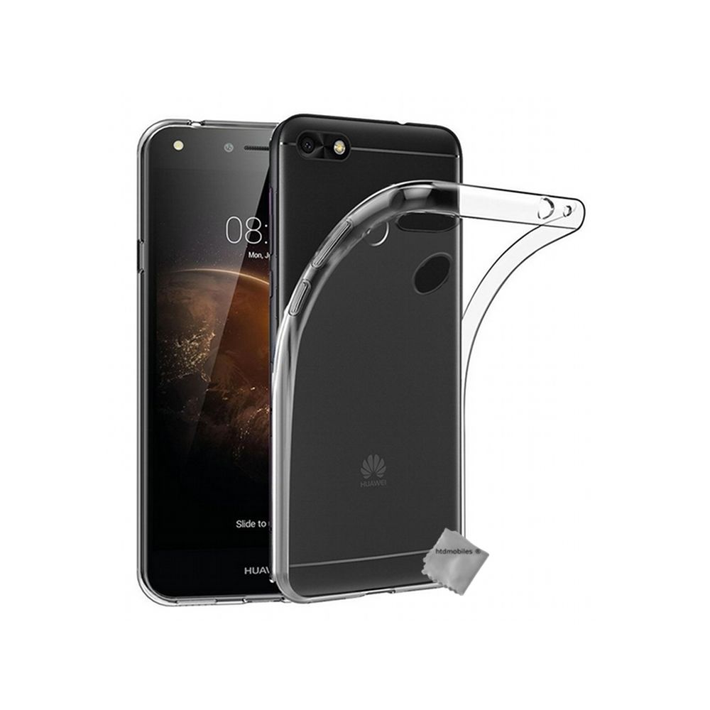 Htdmobiles - Housse etui coque gel fine Huawei Y6 Pro (2017) + verre trempe - TRANSPARENT TPU - Autres accessoires smartphone