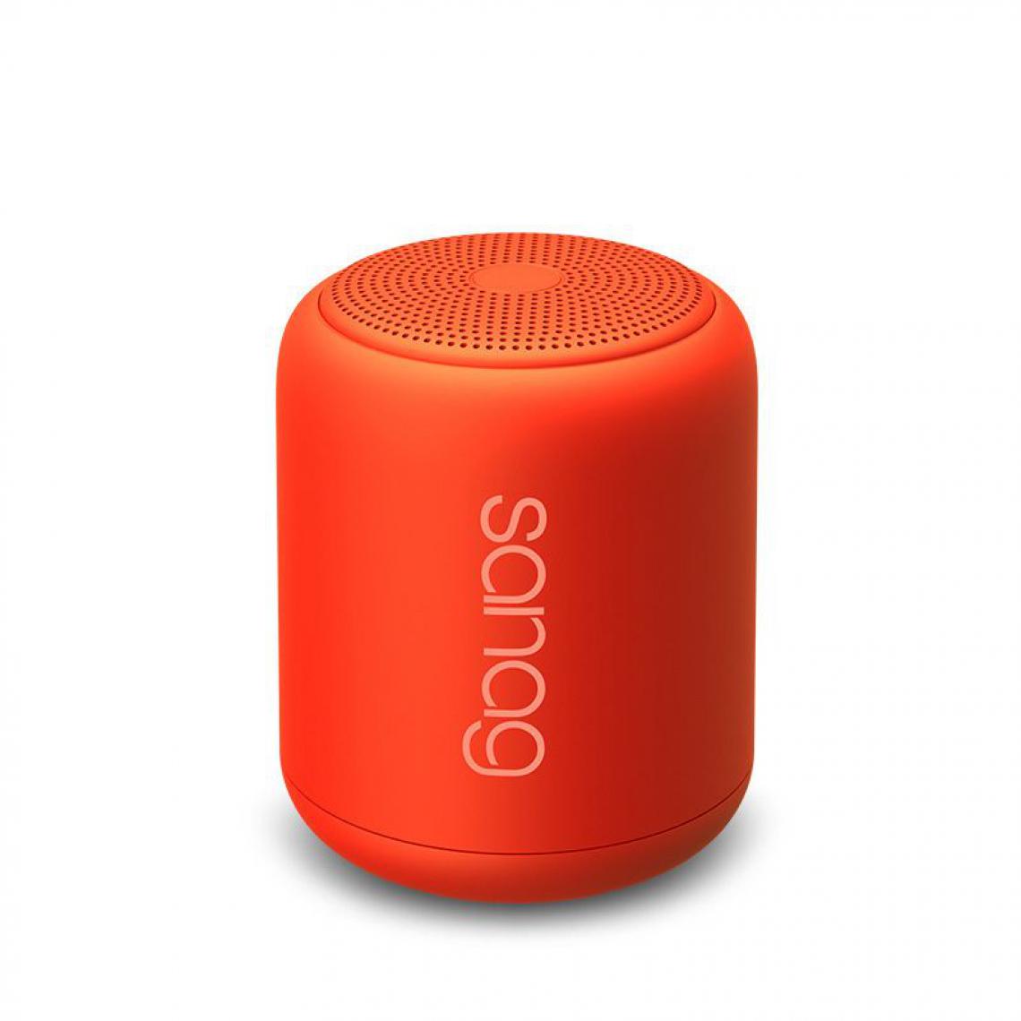 Generic -  Haut-parleur Portable SanagX6S , Sans fil Bluetooth avec  caisson de basses étanche  et  carte TF numérique , Compatible avec Android, iPhone et Ordinateurs Portable  ,  7.5  * 8.8 cm  - Orange  - Hauts-parleurs