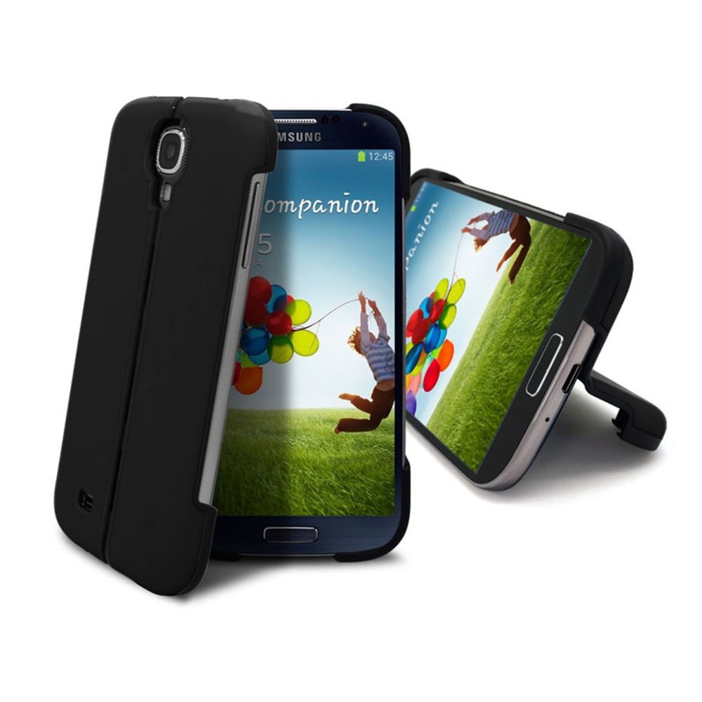 Caseink - Coque Housse Etui Sport Line Stand Galaxy S4 i9500 Noir - Coque, étui smartphone