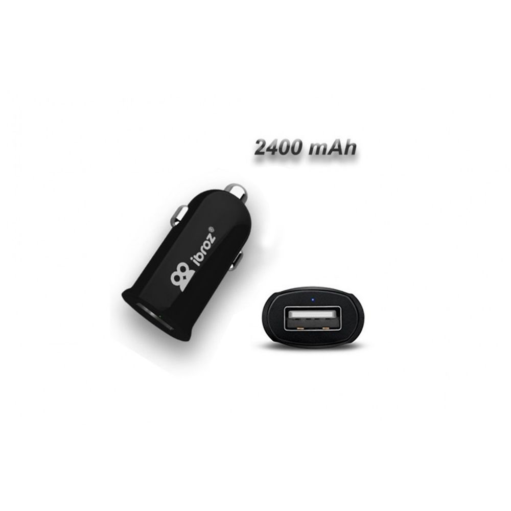 Ibroz - IBROZ IMOOVE Mini Chargeur auto Allume cigare USB 2.4A pour Smartphone - Chargeur Voiture 12V