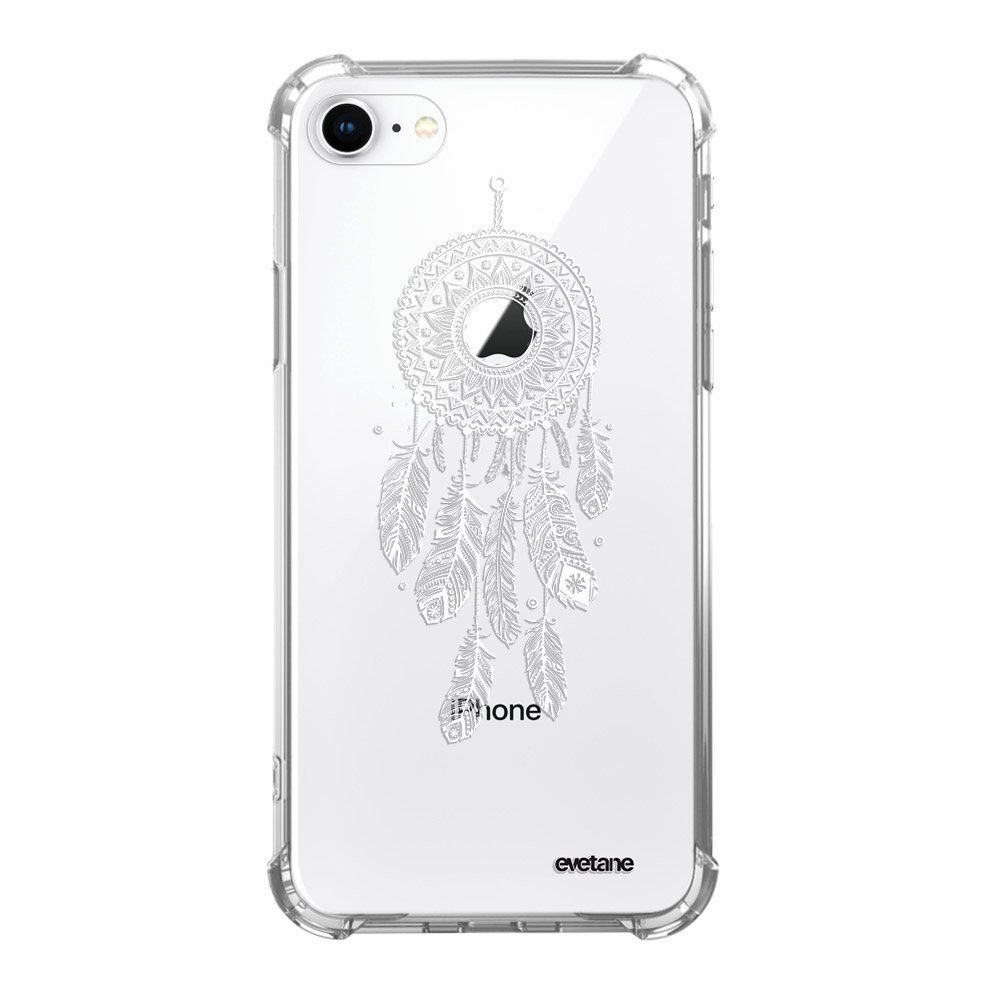 Evetane - Coque iPhone 7/8/ iPhone SE 2020 anti-choc souple avec angles renforcés transparente Attrape reve blanc Evetane - Coque, étui smartphone