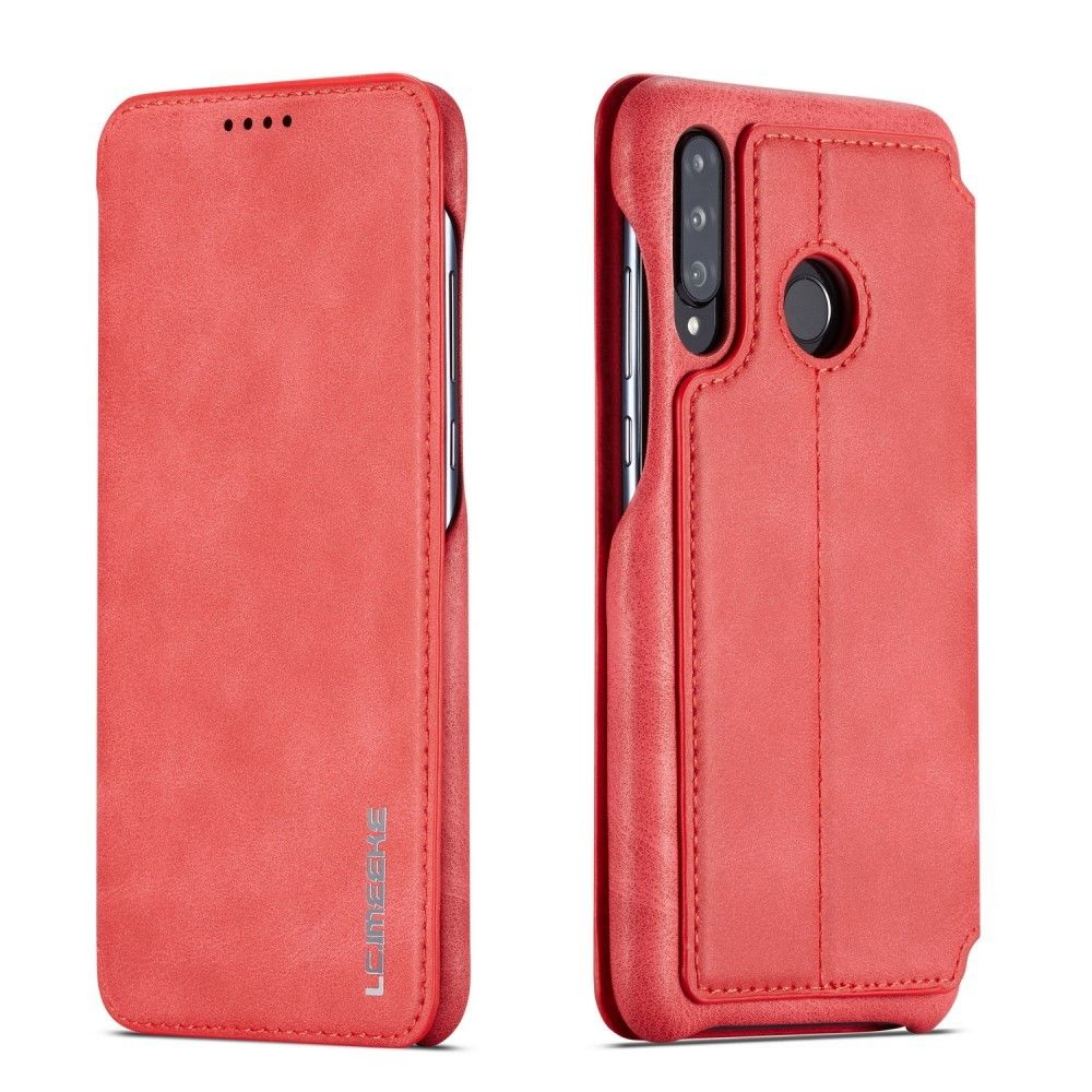 marque generique - Etui en PU porte-cartes rétro rouge pour votre Huawei P30 Lite - Coque, étui smartphone