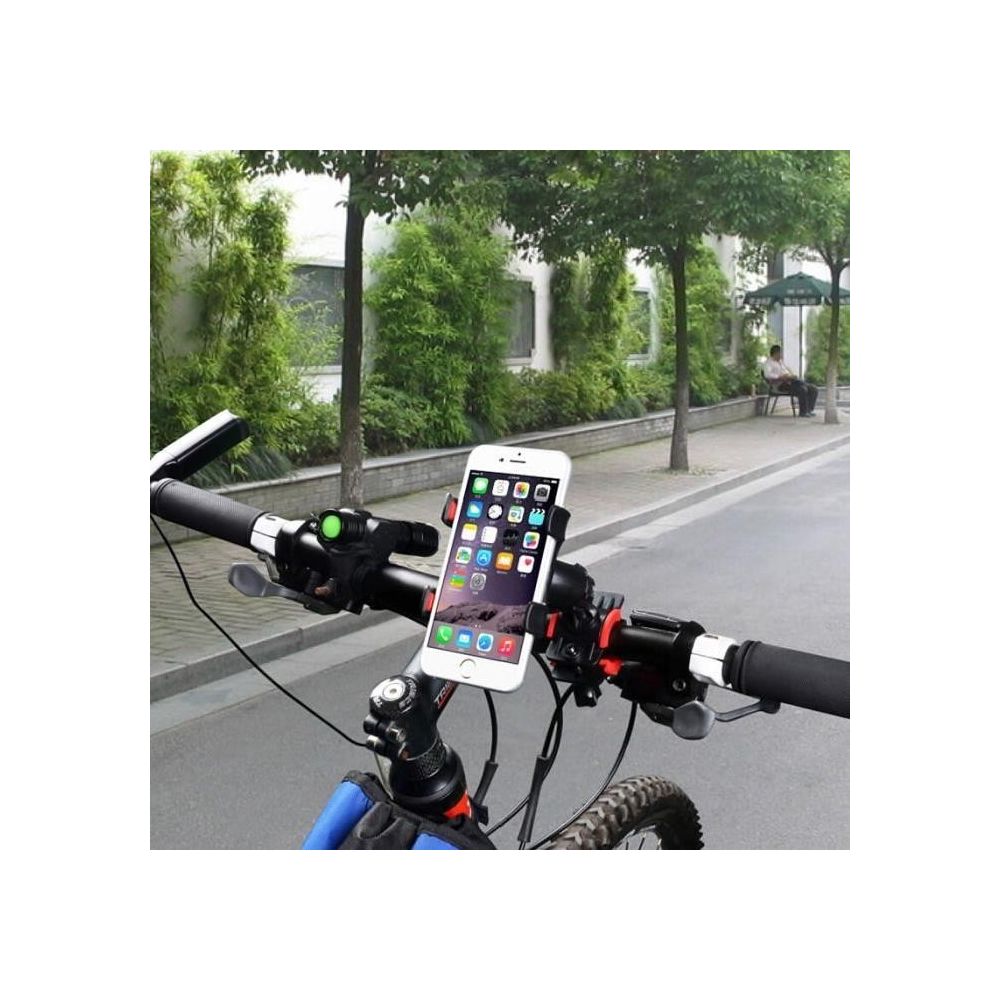 Shot - Support Velo pour SAMSUNG Galaxy J6 Smartphone Guidon Pince GPS Noir Universel 360 Rotatif VTT Cyclisme Universel - Autres accessoires smartphone