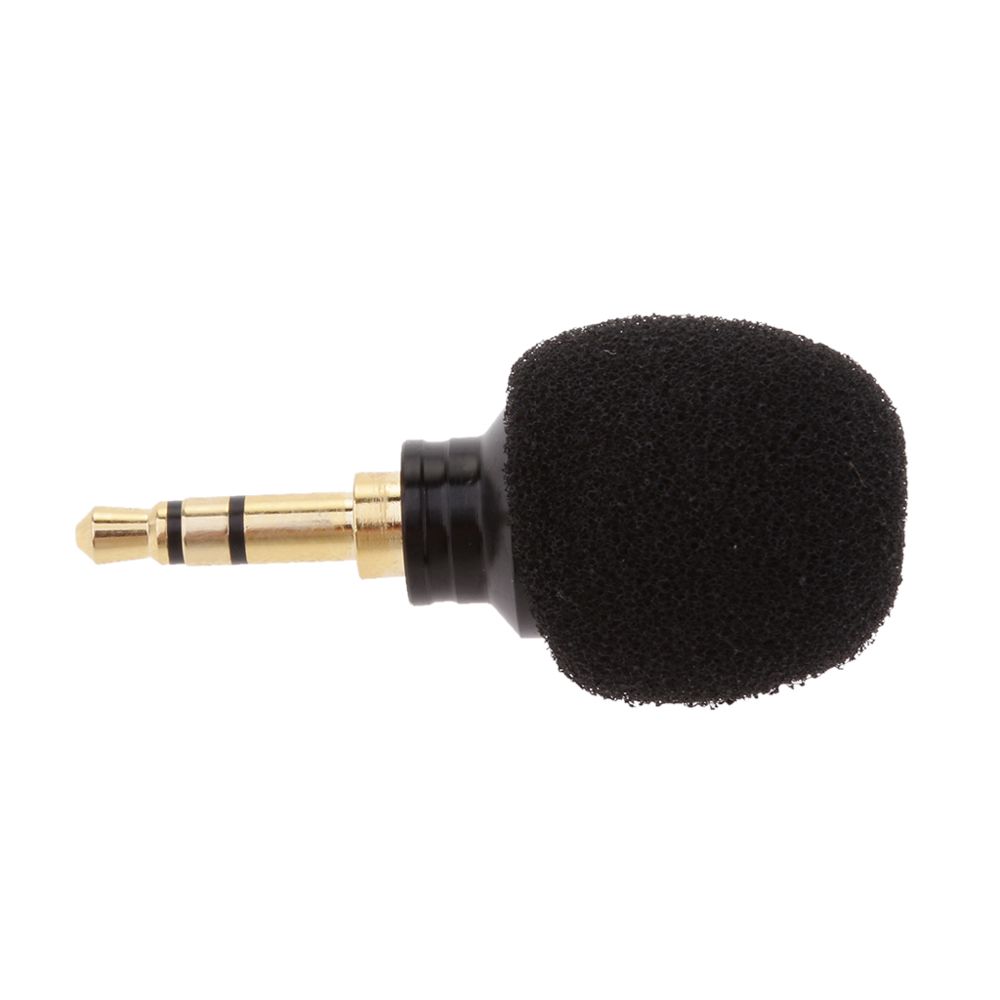 marque generique - mini plug dans le microphone à condensateur instrument vocal 3.5mm mono ts plug noir - Micros chant