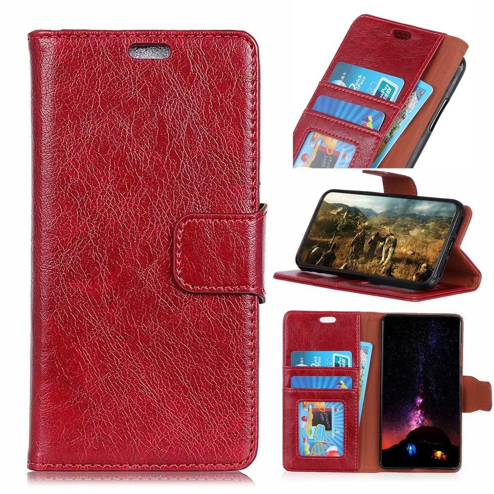 marque generique - Etui en PU magnétique fendu rouge pour votre Samsung Galaxy S10 Plus - Autres accessoires smartphone