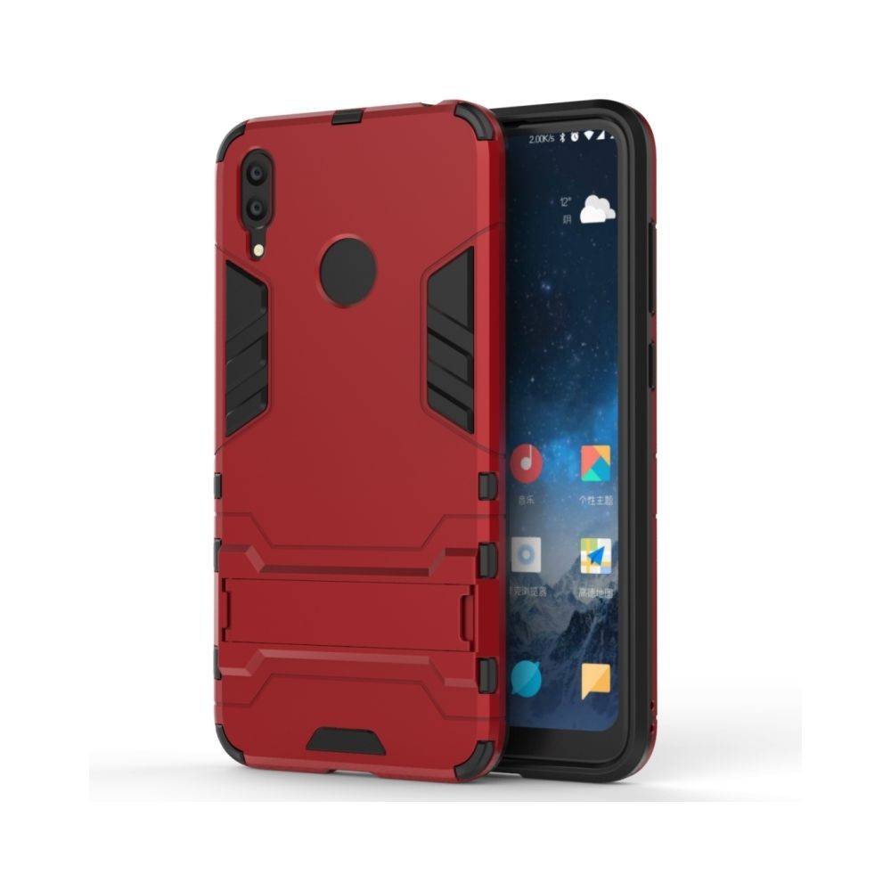 Wewoo - Coque antichoc PC + TPU pour Hu(2019), avec support (rouge) - Coque, étui smartphone
