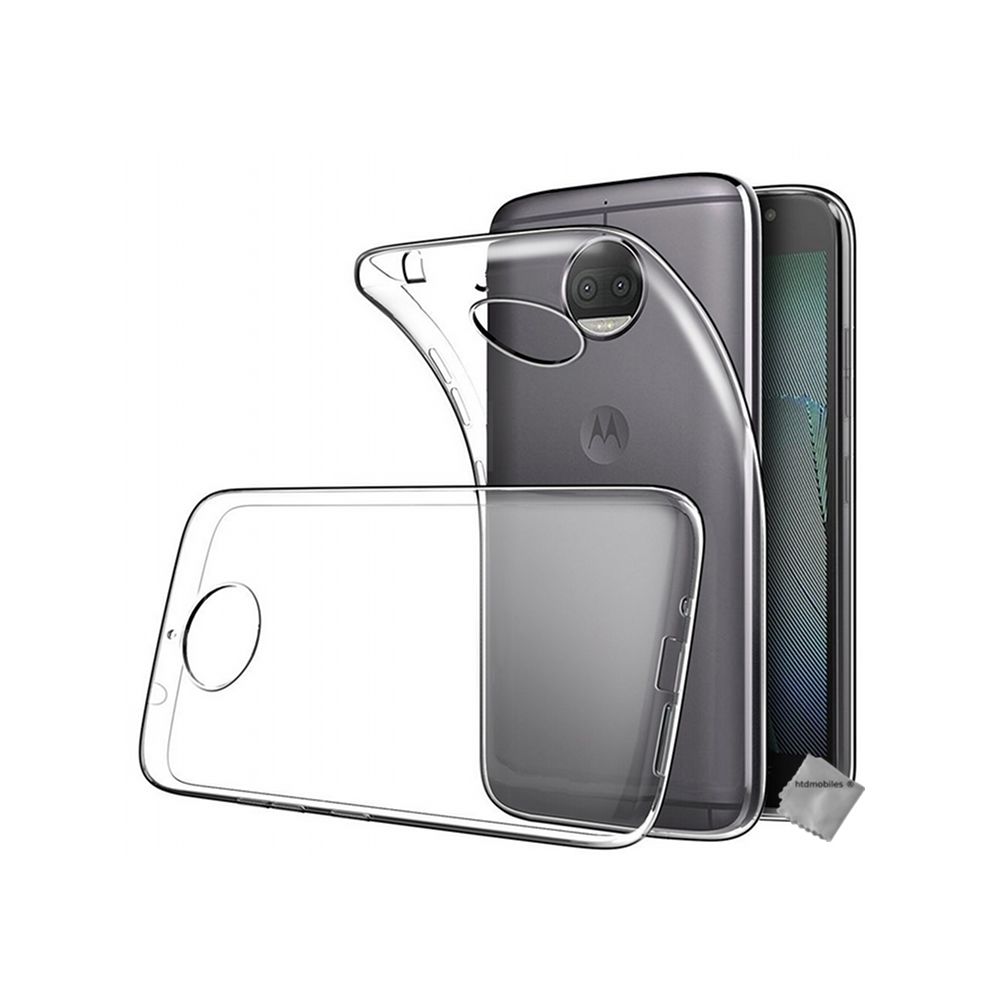 Htdmobiles - Housse etui coque gel fine Motorola Moto G5s Plus + verre trempe - TRANSPARENT TPU - Autres accessoires smartphone