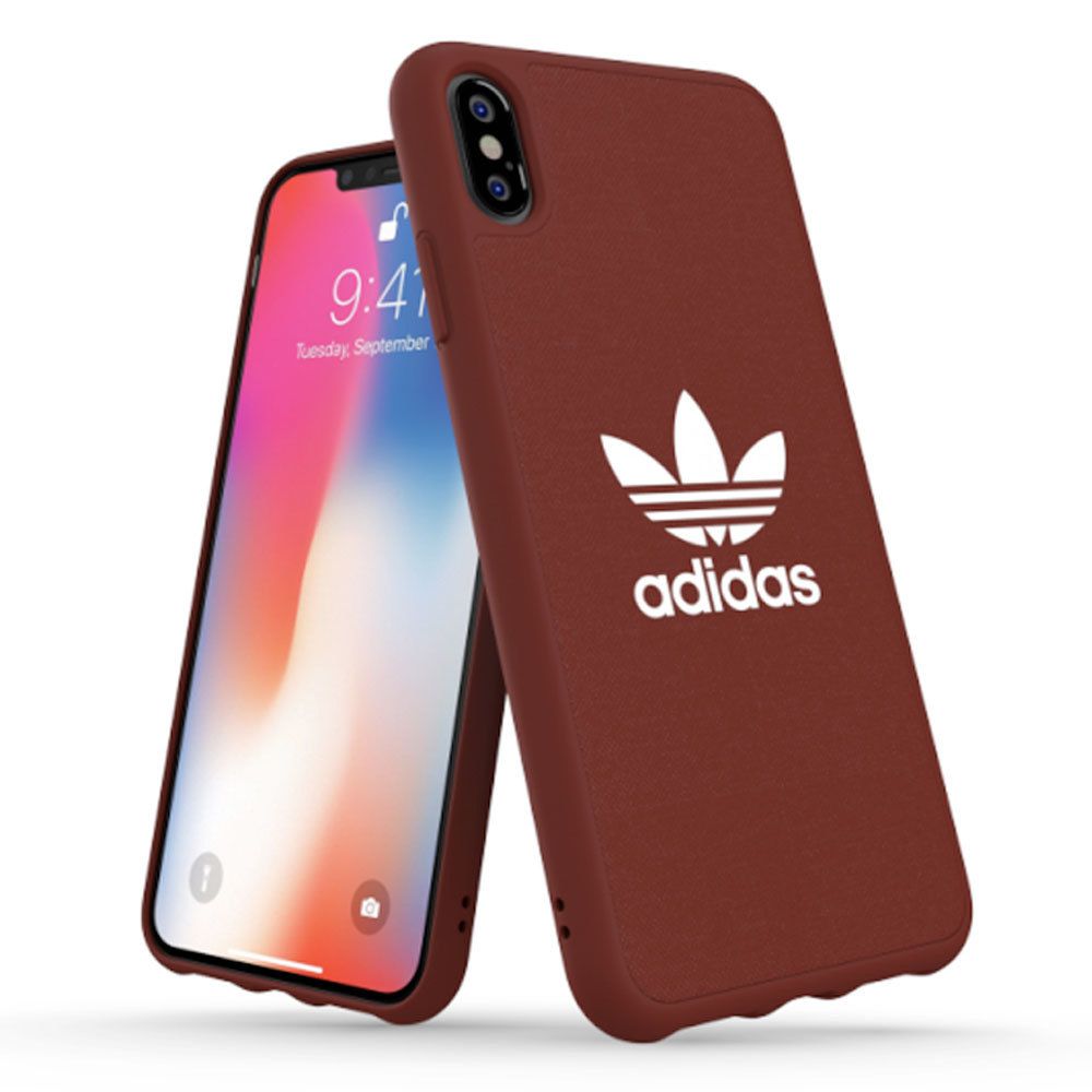 Adidas - Coque Adidas Originals Basics iPhone XS-MAX coloris bordeaux - Coque, étui smartphone