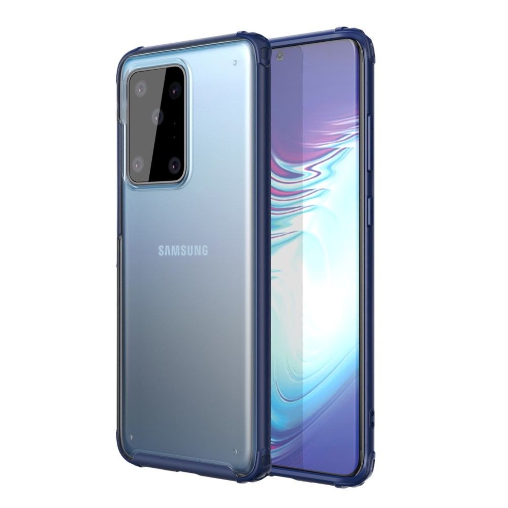 marque generique - Coque en TPU surface mate anti-empreintes digitales bleu pour votre Samsung Galaxy S20 Ultra/Galaxy S11 Plus - Coque, étui smartphone