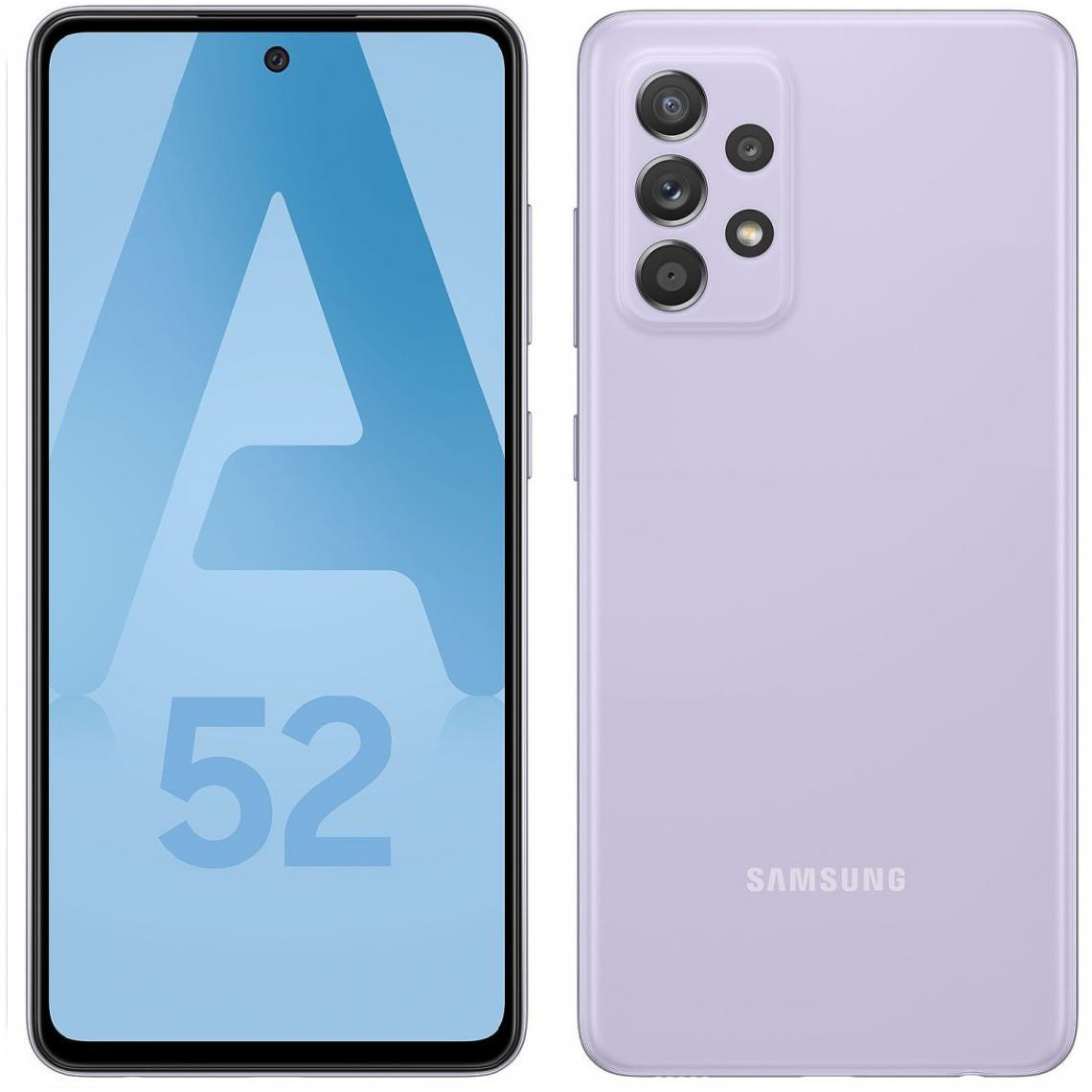 Samsung - Galaxy A52 4G - 128 Go - Lavande - Smartphone Android