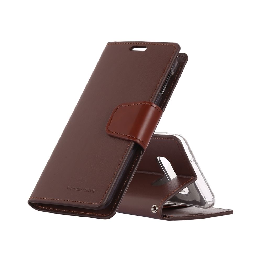 Wewoo - Housse Coque SONATA DIARY Etui à rabat horizontal en cuir pour Galaxy S10 Lite, avec support et emplacements pour cartes porte-monnaie (Marron) - Coque, étui smartphone