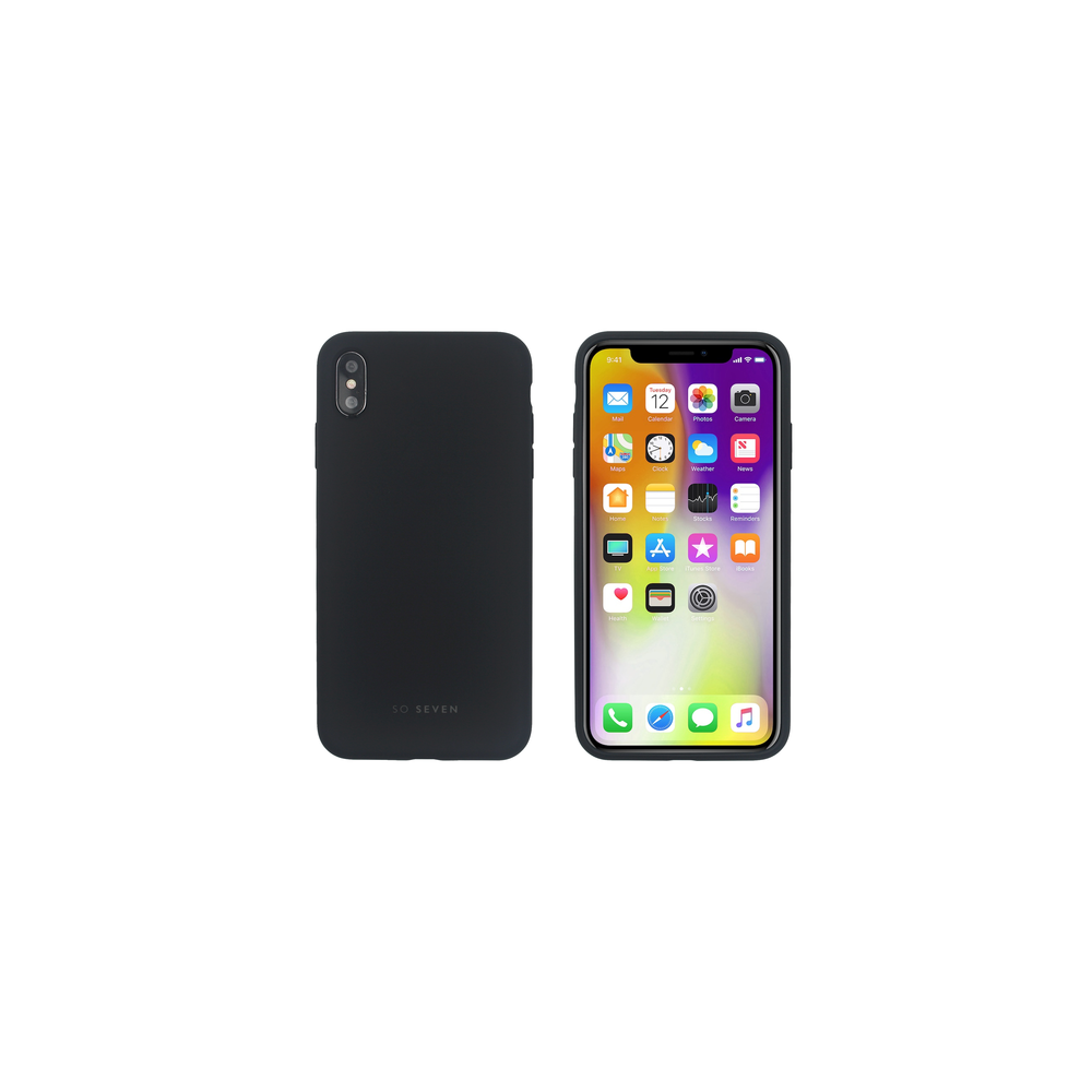 TP-LINK - Coque Smoothie Silicone iPhone XS Max - Noire - Coque, étui smartphone