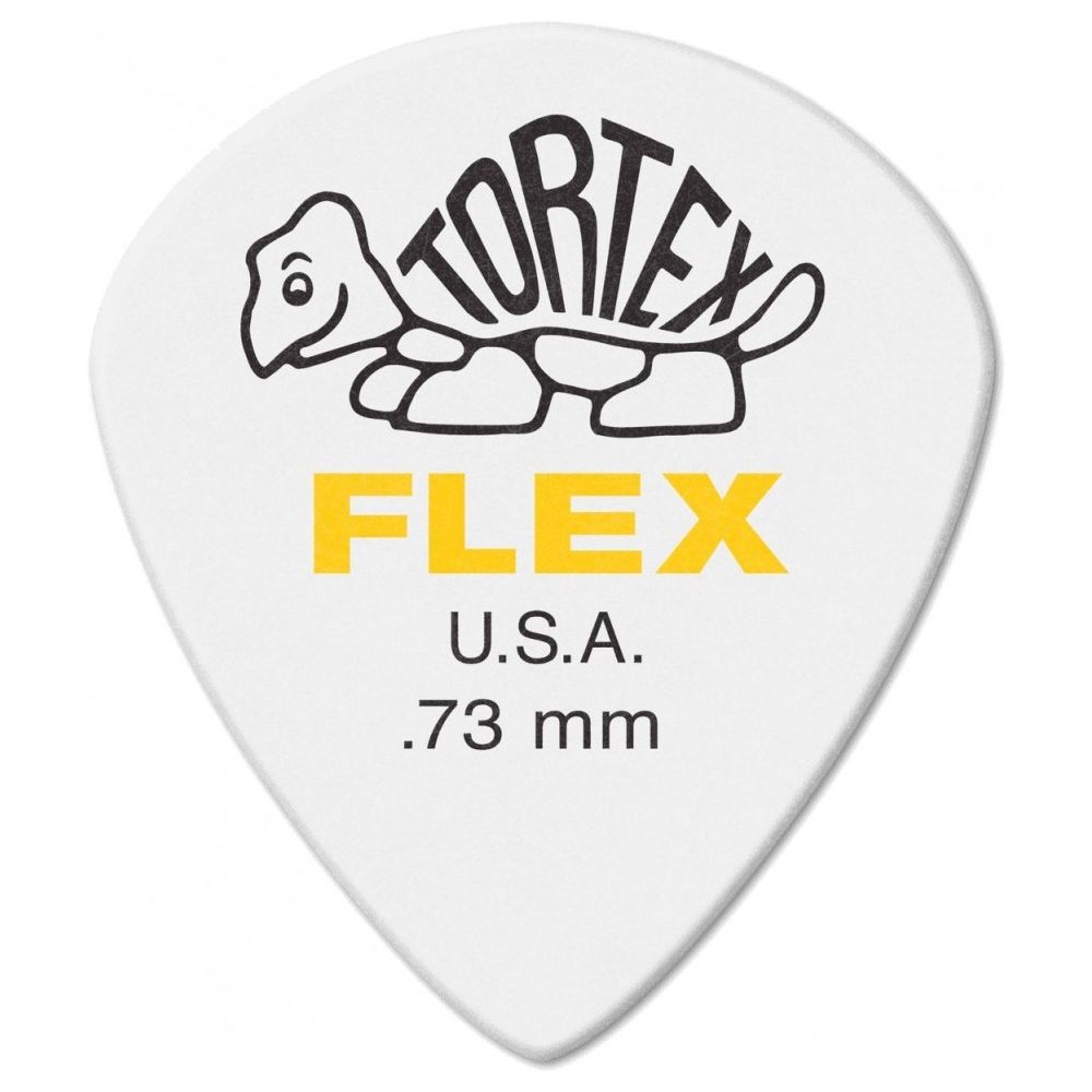 Dunlop - Dunlop 466P073 - 12 médiators Tortex Flex Jazz III XL - 0.73 mm - Accessoires instruments à cordes