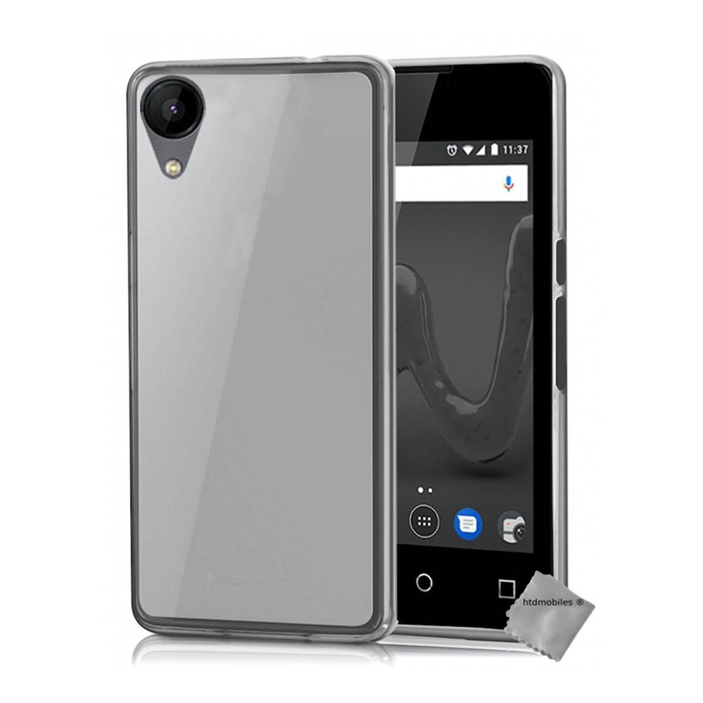 Htdmobiles - Housse etui coque pochette silicone gel fine pour Wiko Sunny 2 + verre trempe - BLANC TRANSPARENT - Autres accessoires smartphone