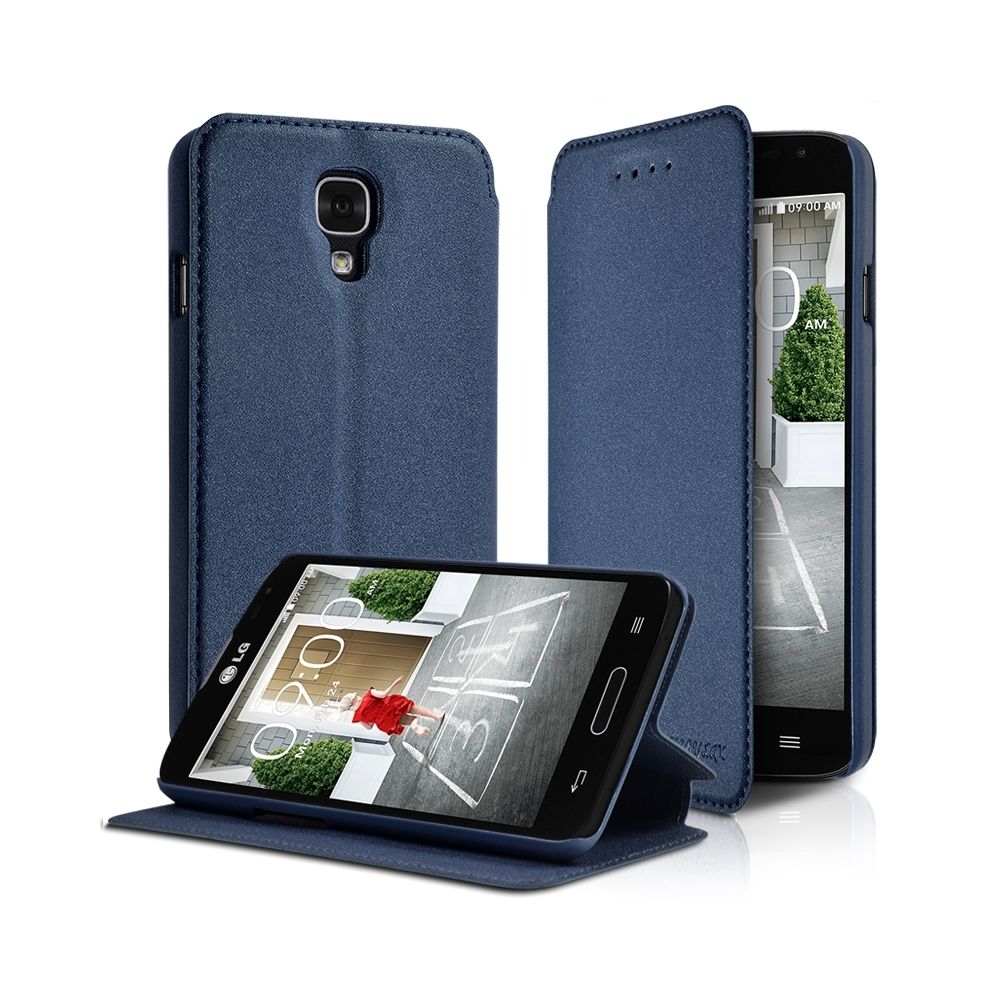 Karylax - Housse Coque Etui à rabat latéral Fonction Support Couleur Bleu pour LG F70 + Film de protection - Autres accessoires smartphone