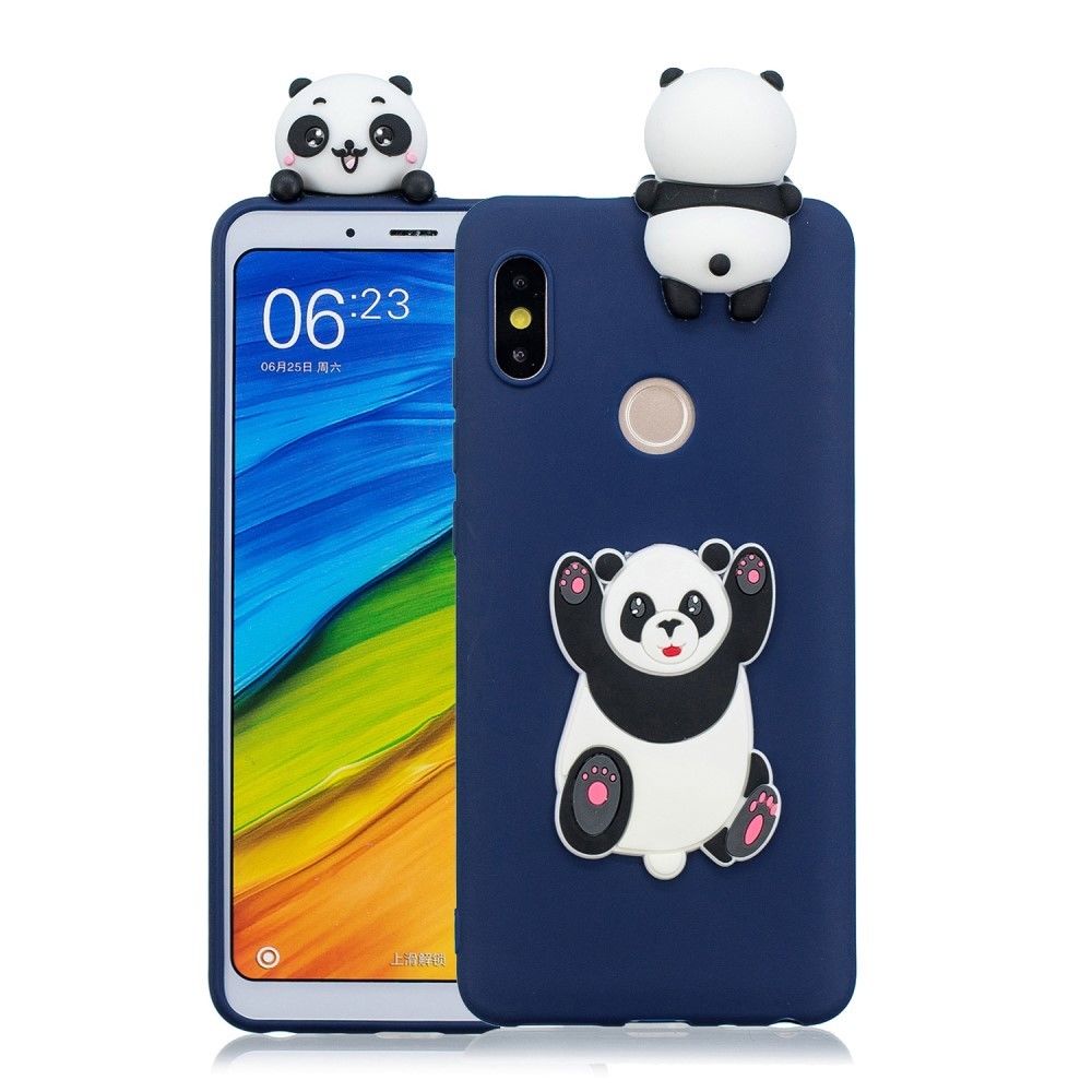 marque generique - Coque en TPU poupée 3D mignonne panda sauteur pour votre Xiaomi Redmi Note 6 Pro - Autres accessoires smartphone