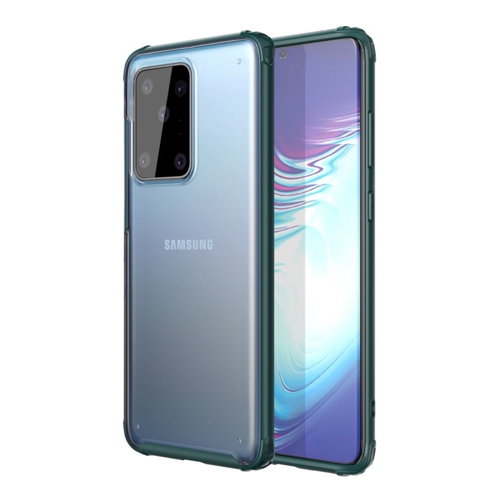 marque generique - Coque en TPU surface mate anti-empreintes digitales vert pour votre Samsung Galaxy S20 Ultra/Galaxy S11 Plus - Coque, étui smartphone