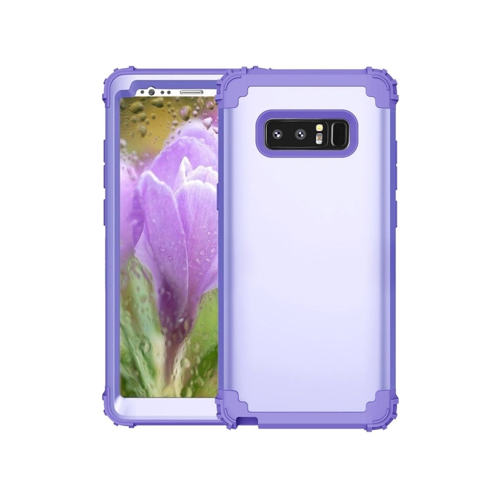 Wewoo - Coque Wateproof étanche Violet pour Samsung Galaxy Note 8 Silicone + PC Dropproof combinaison étui de protection - Coque, étui smartphone